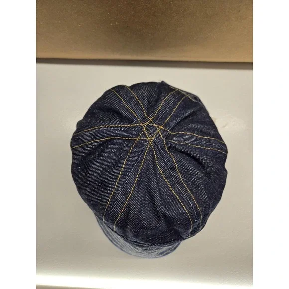 Baird Jeans Denim Hat Men Small-Medium Welding Cap Adjustable Strapback Made USA